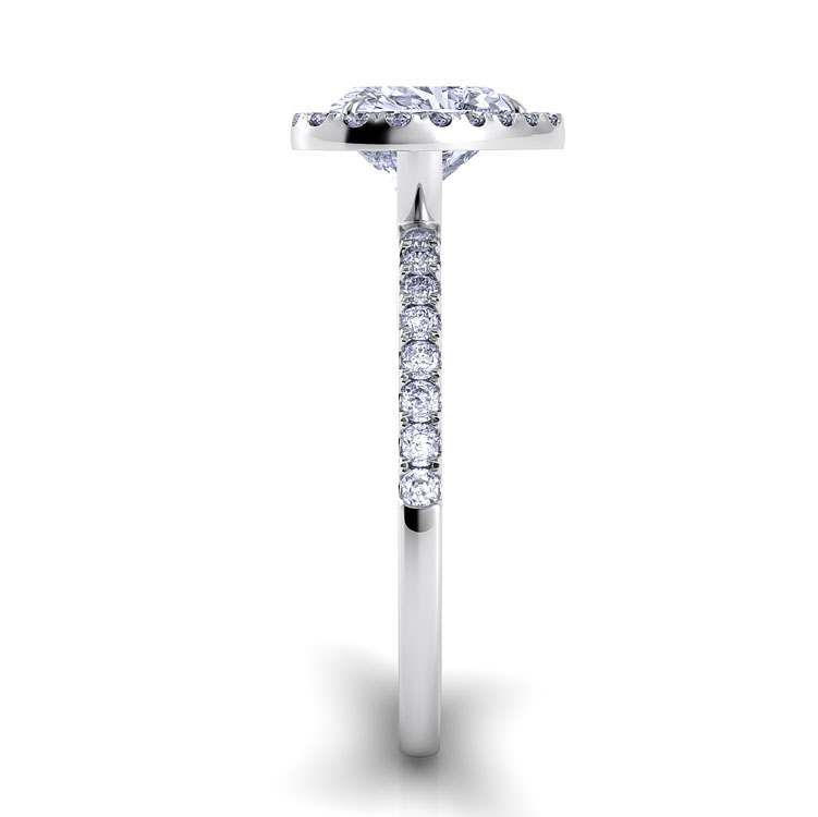 Per Lei Single Shank Heart Engagement Ring — image 4 of 4