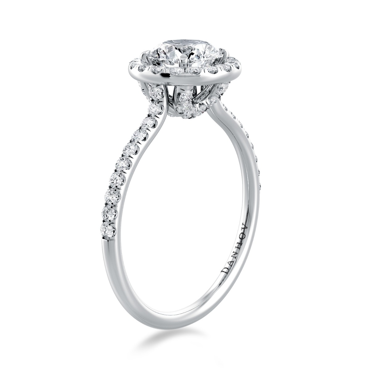 Per Lei Classic Halo Engagement Ring — image 1 of 4