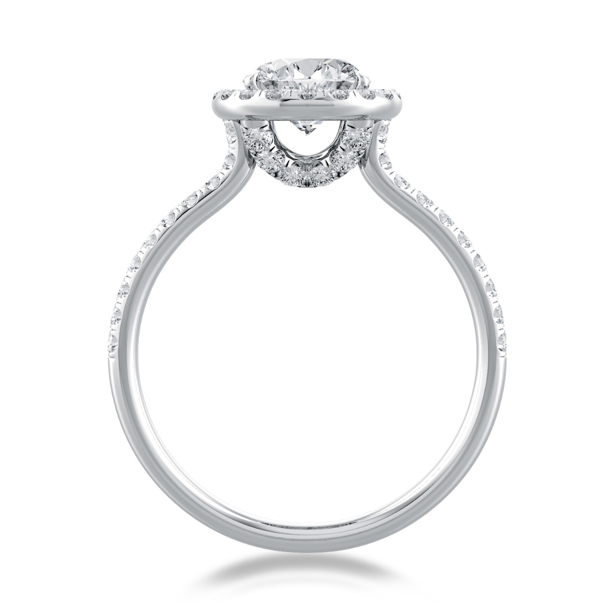 Per Lei Classic Halo Engagement Ring — image 2 of 4