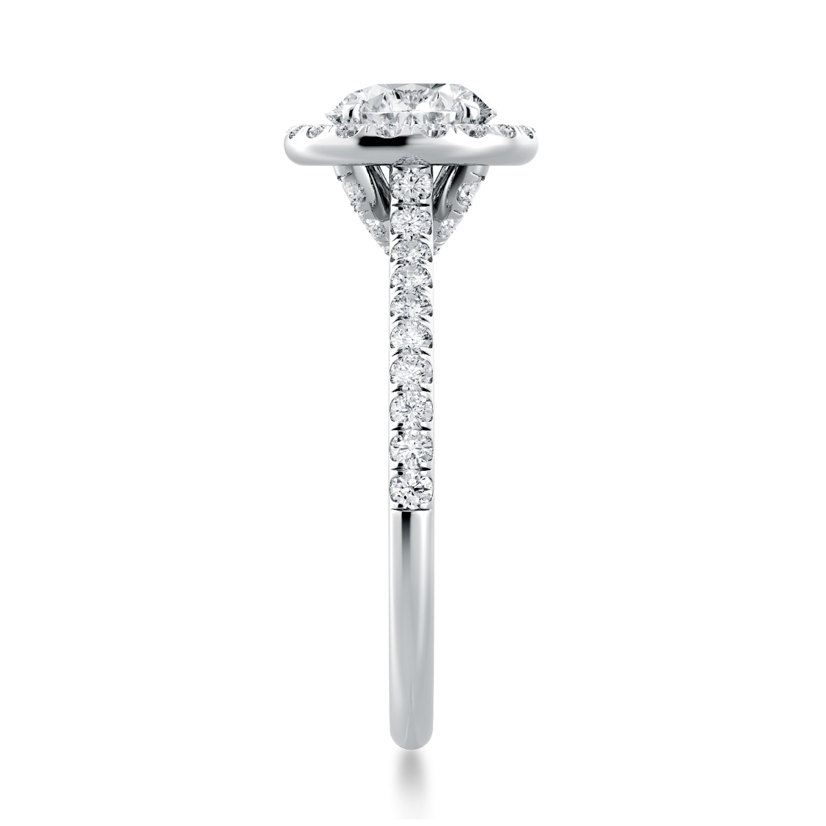 Per Lei Classic Halo Engagement Ring — image 3 of 4