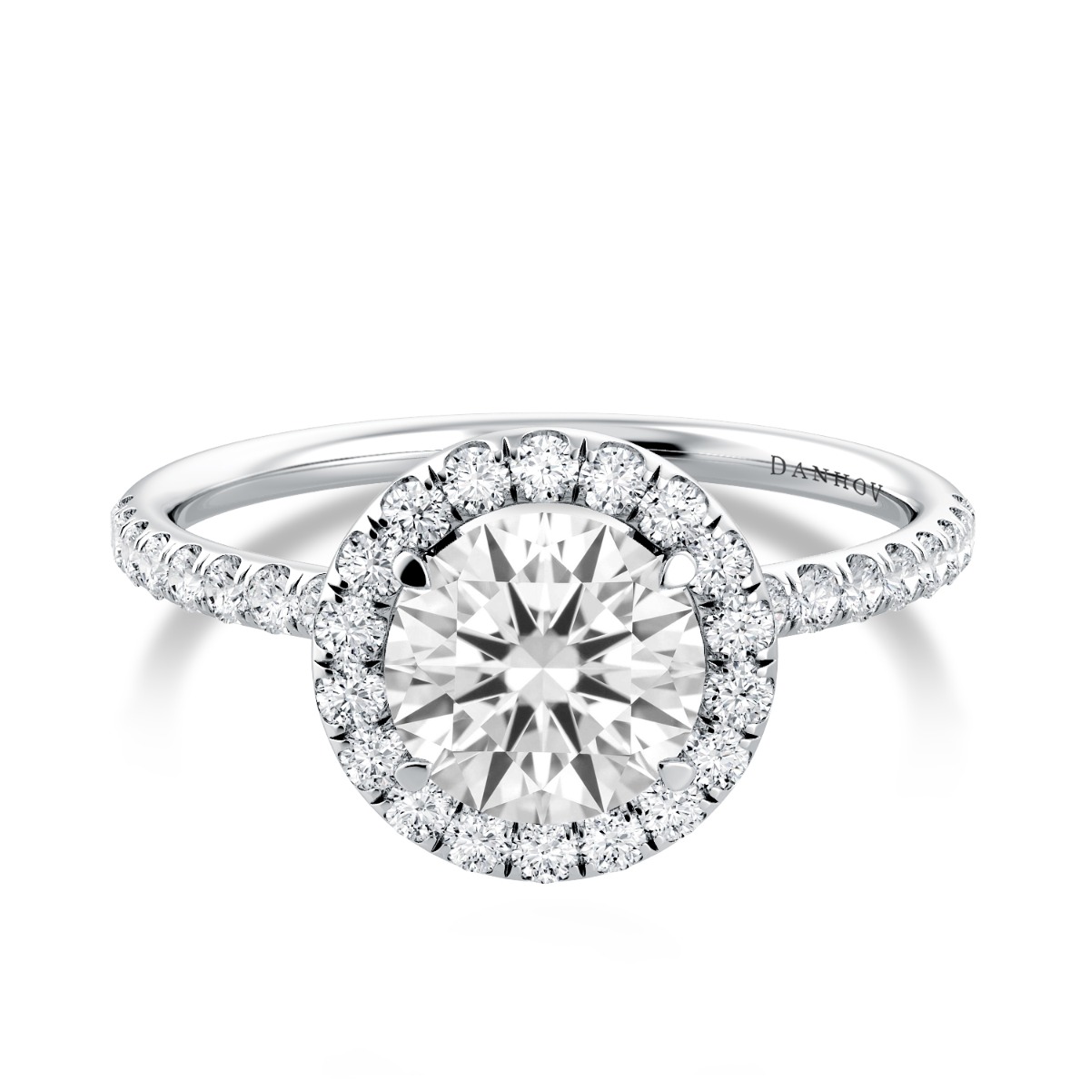 Per Lei Classic Halo Engagement Ring — image 4 of 4