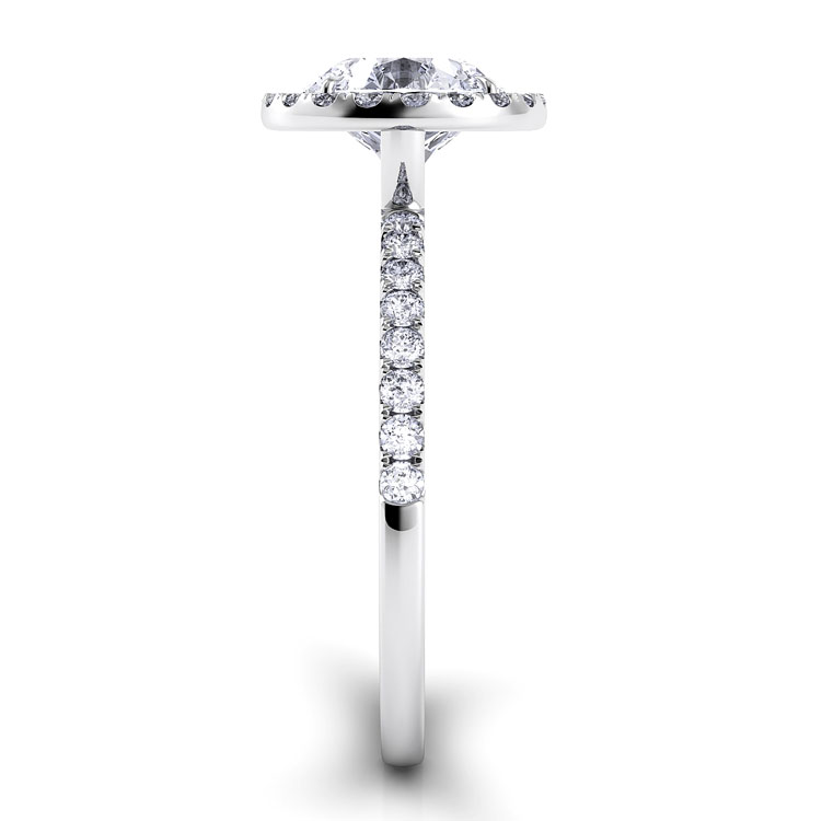 Per Lei Halo Diamond Engagement Ring — image 4 of 4