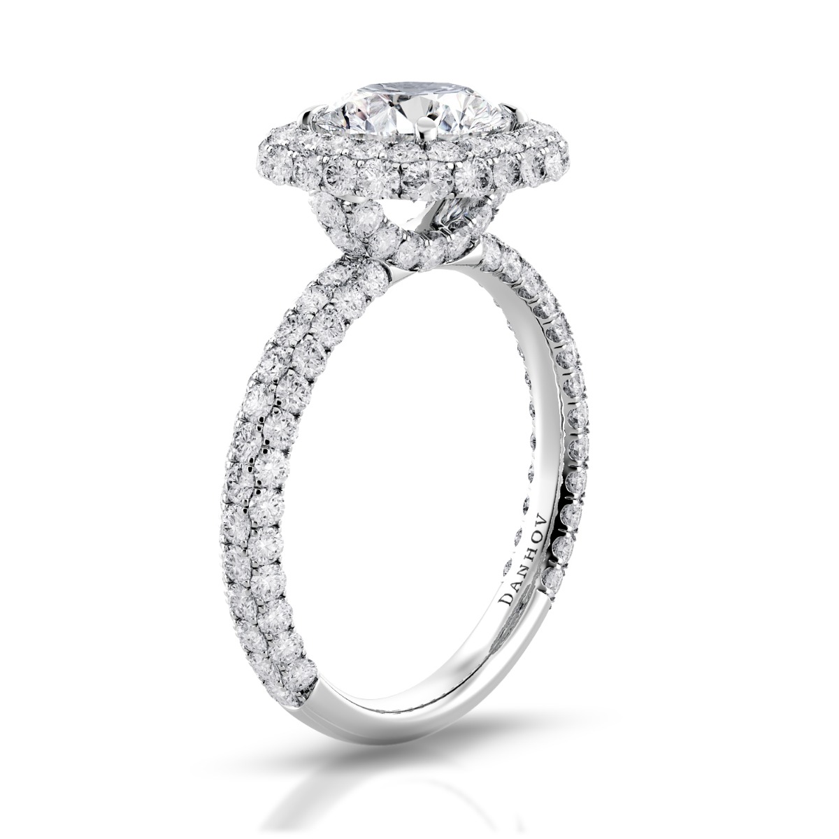 Per Lei Diamond Halo Engagement Ring — image 2 of 4