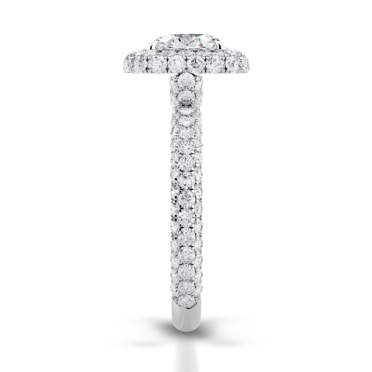 Per Lei Diamond Halo Engagement Ring — image 4 of 4