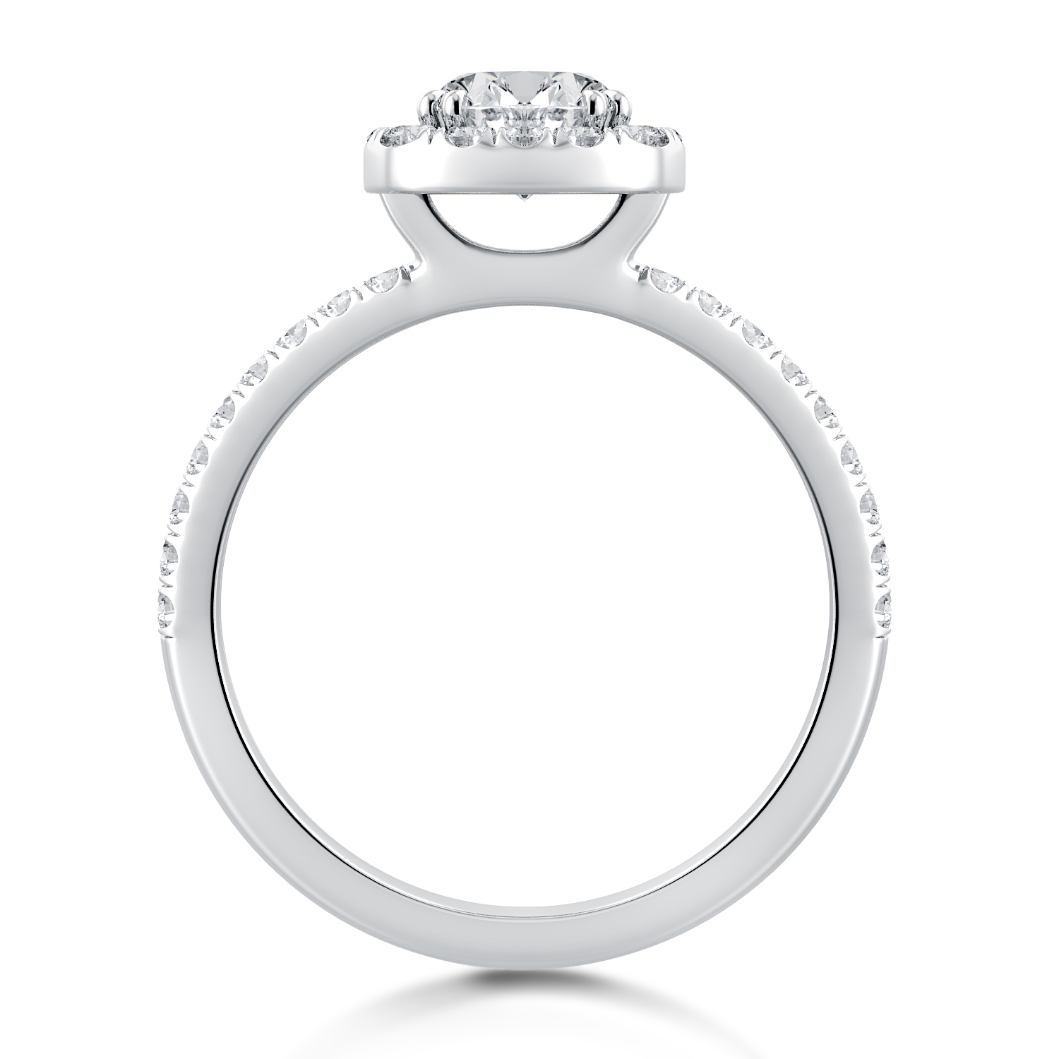 Per Lei Halo Engagement Ring — image 2 of 4