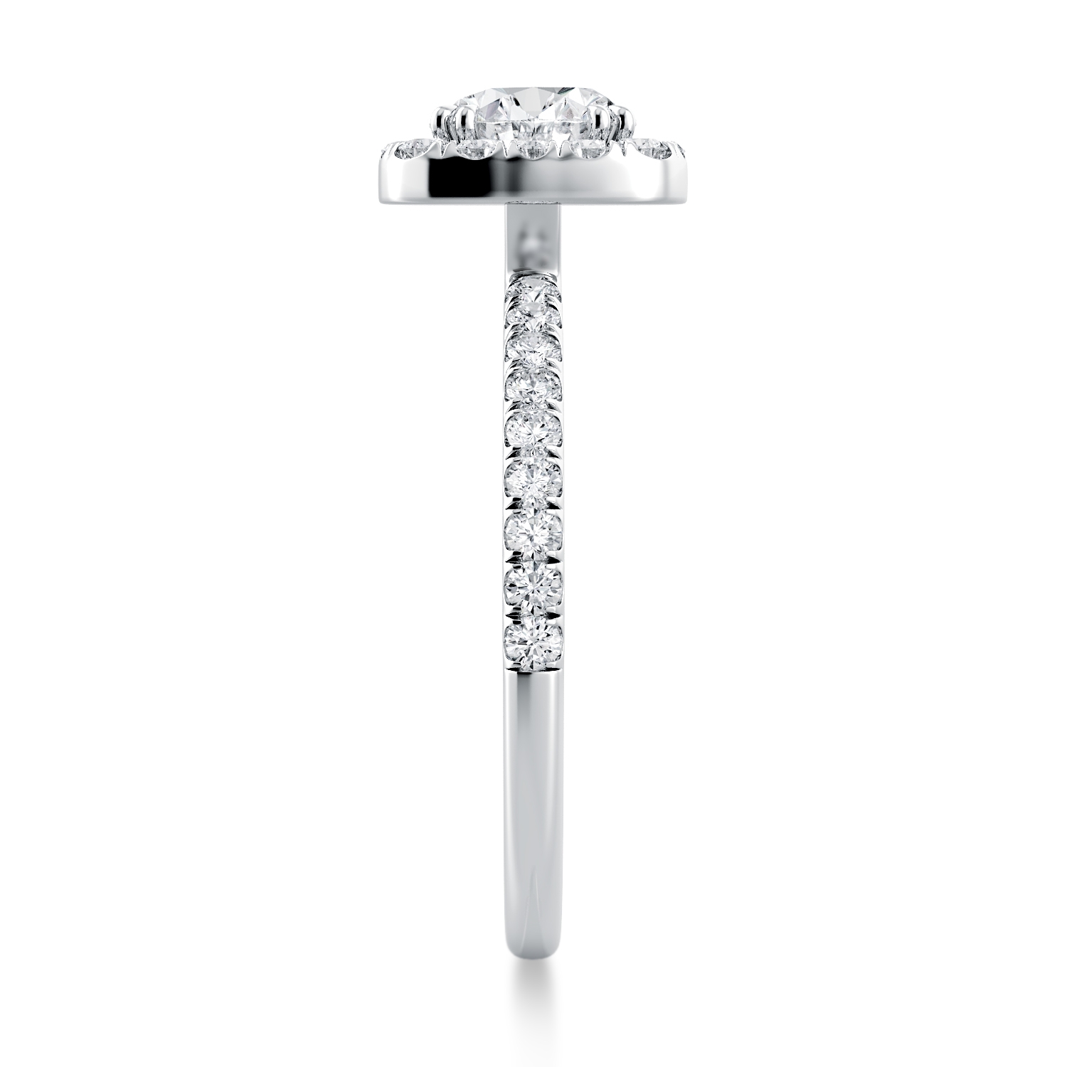 Per Lei Halo Engagement Ring — image 3 of 4