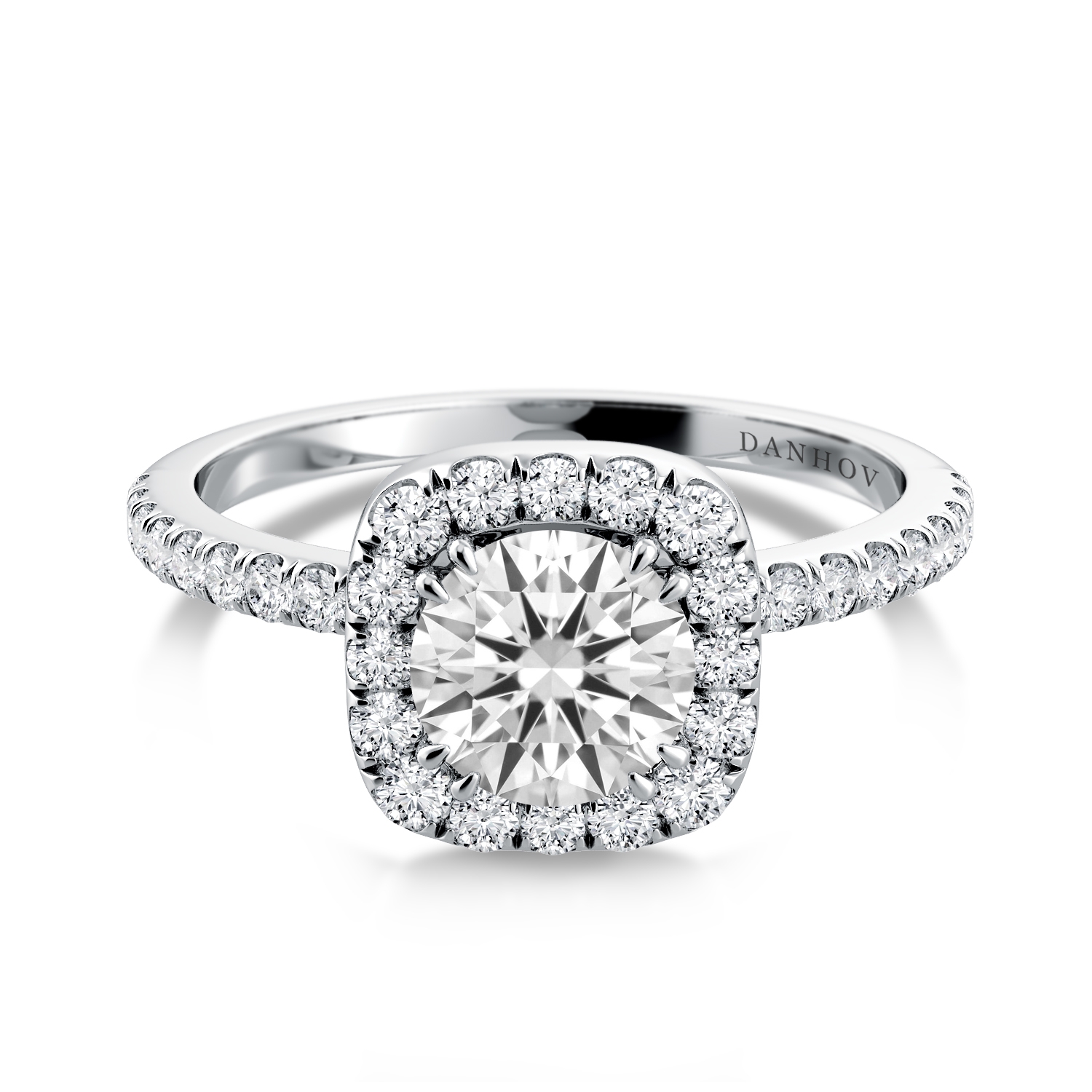 Per Lei Halo Engagement Ring — image 4 of 4