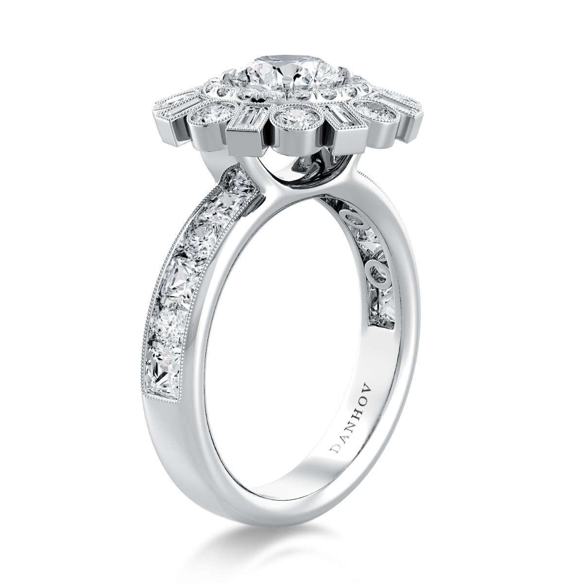Per Lei Unique Engagement Ring — image 1 of 4