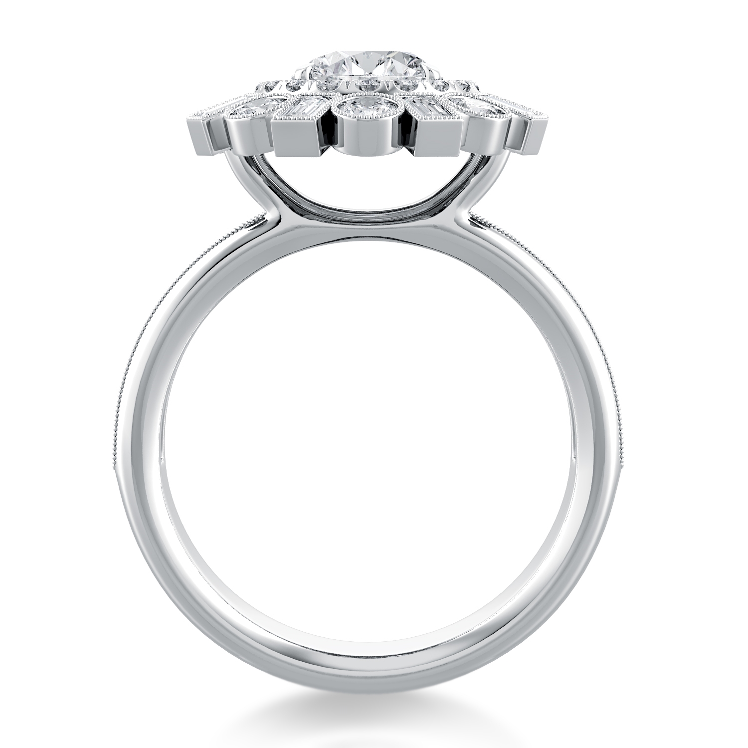 Per Lei Unique Engagement Ring — image 2 of 4