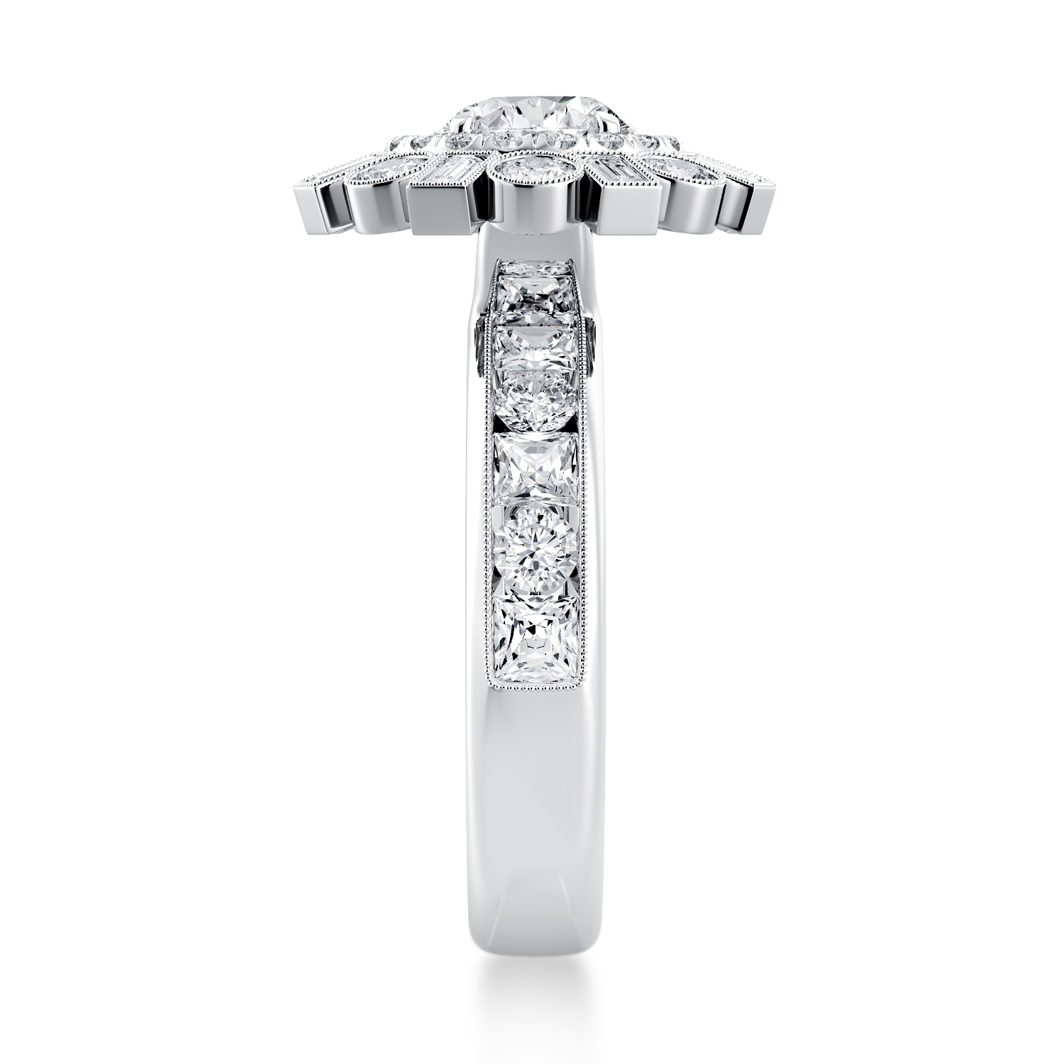 Per Lei Unique Engagement Ring — image 3 of 4