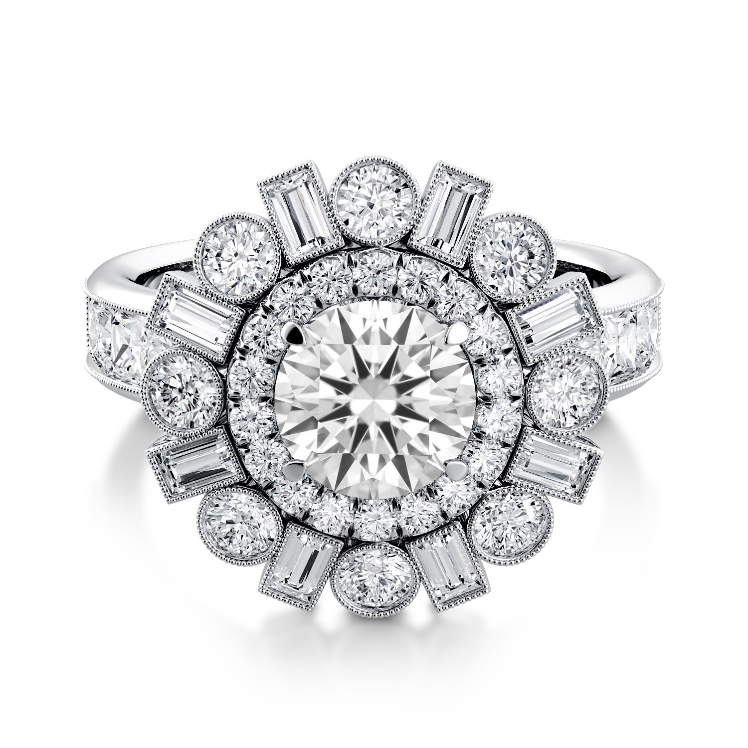 Per Lei Unique Engagement Ring — image 4 of 4