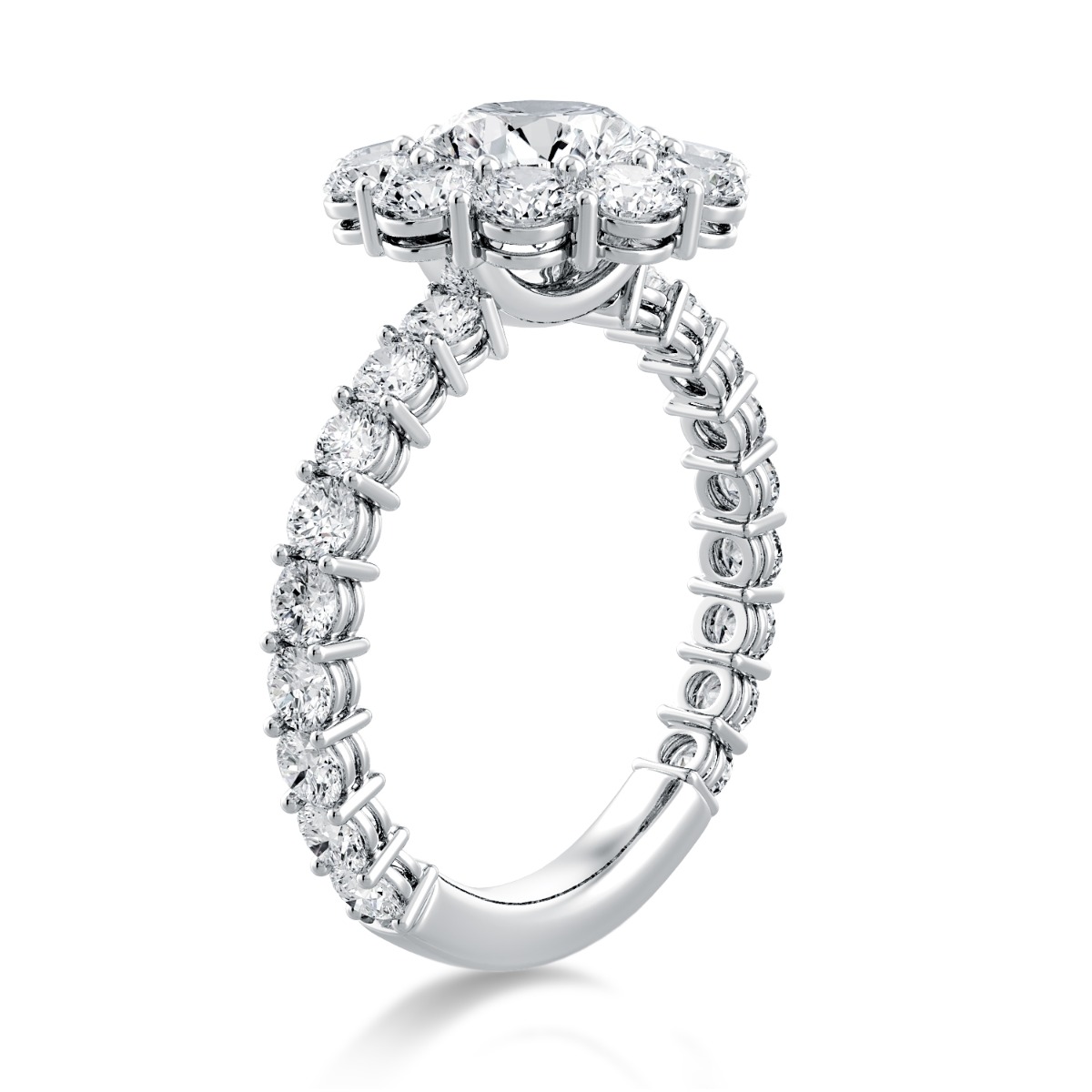 Per Lei Halo Diamond Engagement Ring — image 2 of 4