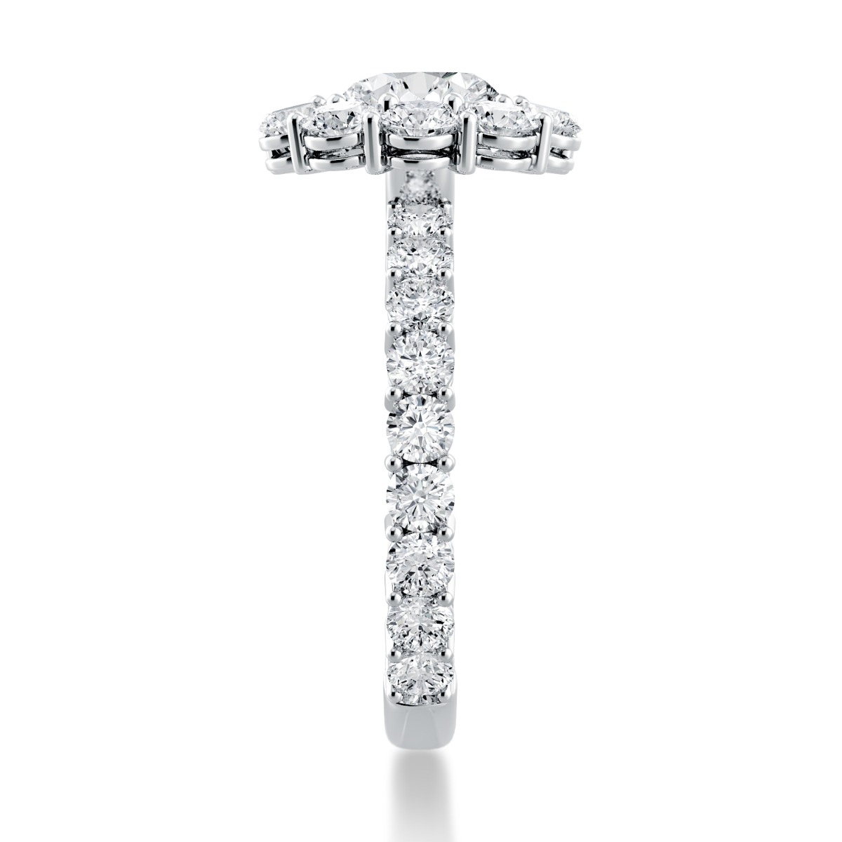 Per Lei Halo Diamond Engagement Ring — image 4 of 4