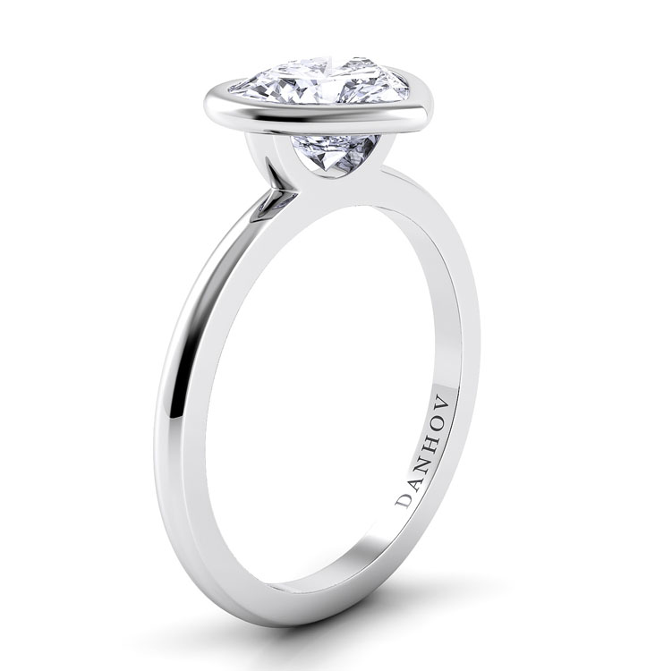 Per Lei Heart Shaped Engagement Ring — image 2 of 4