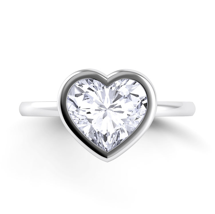 Per Lei Heart Shaped Engagement Ring — image 3 of 4