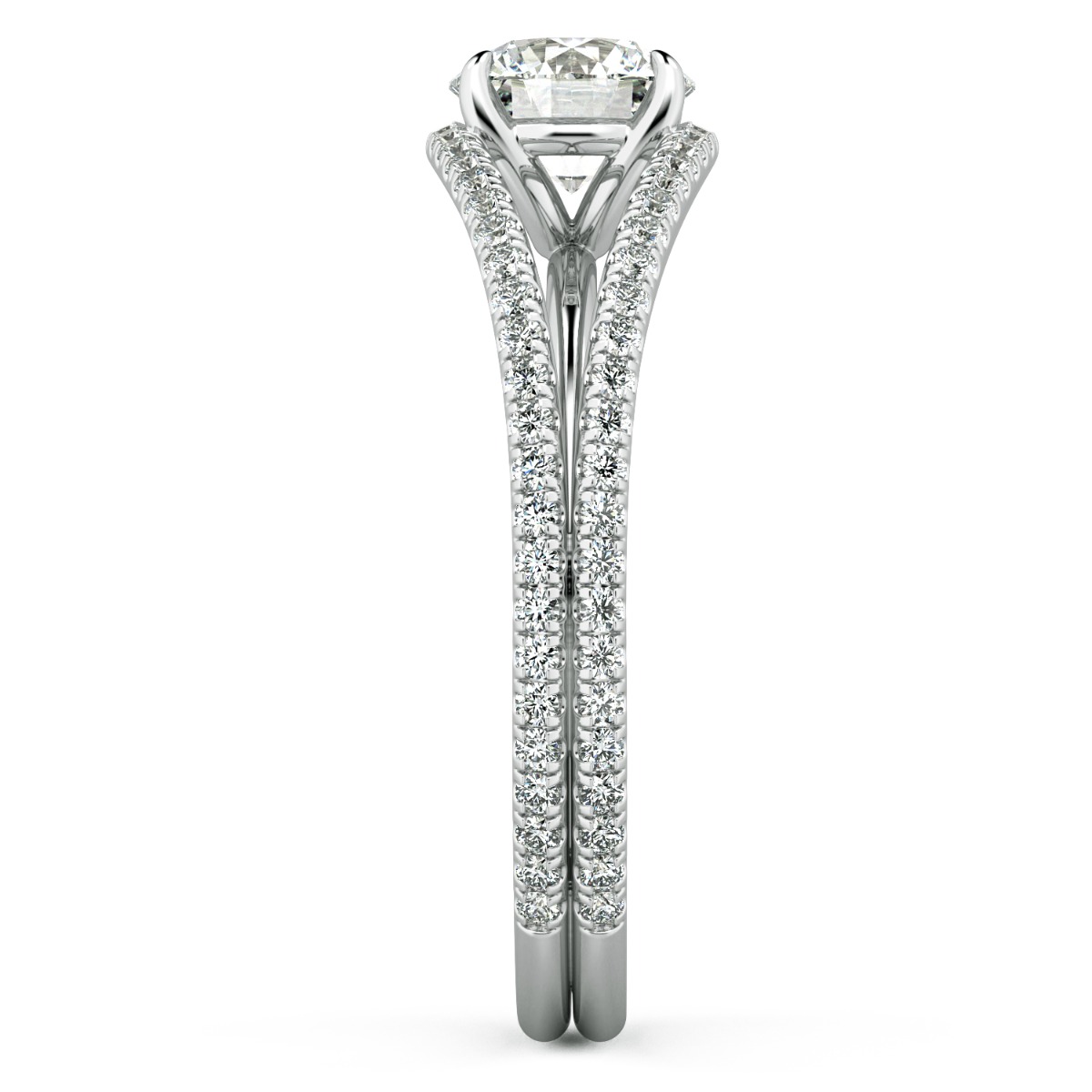 Per Lei Eagle Claw Prong Diamond Engagement Ring — image 4 of 9