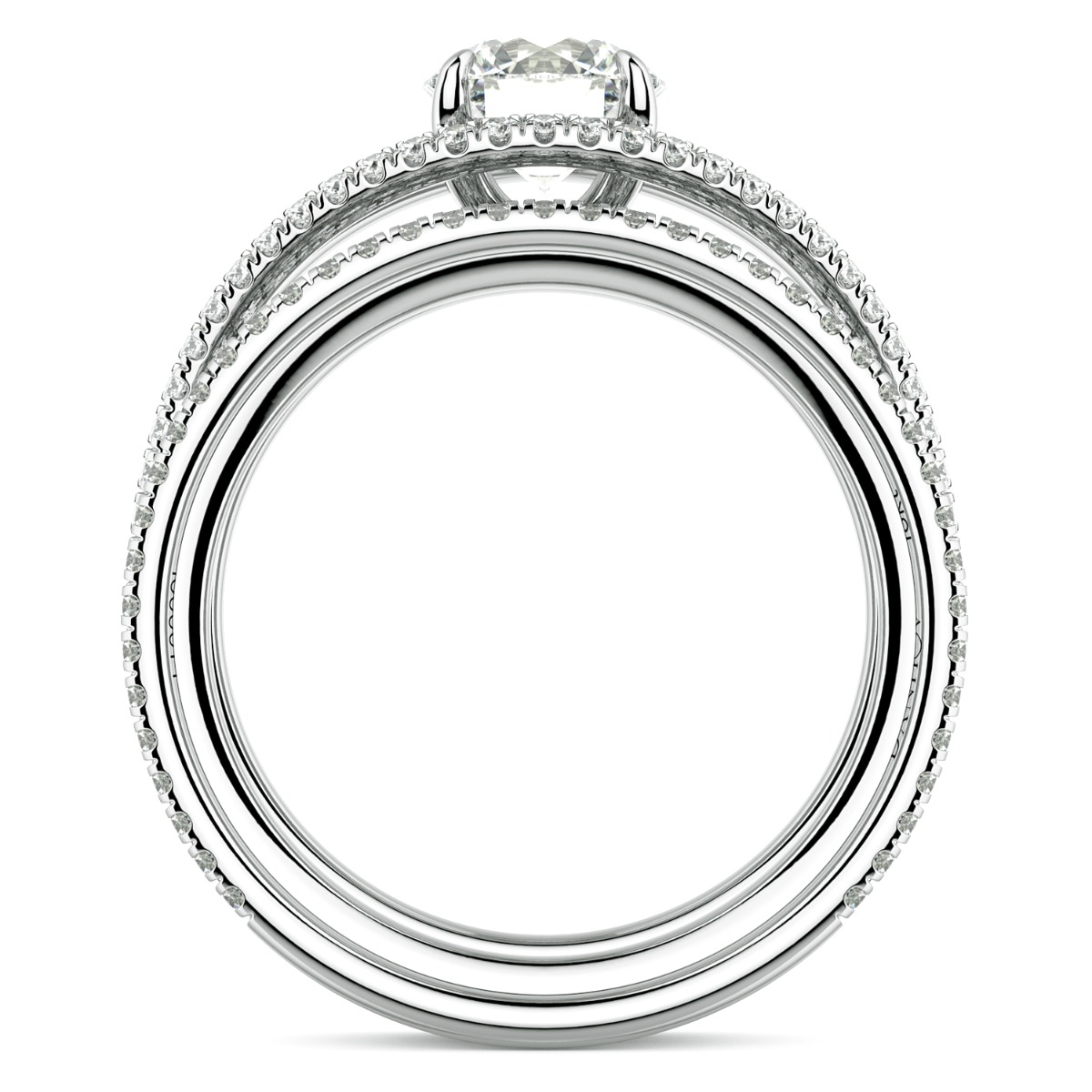 Per Lei Eagle Claw Prong Diamond Engagement Ring — image 7 of 9