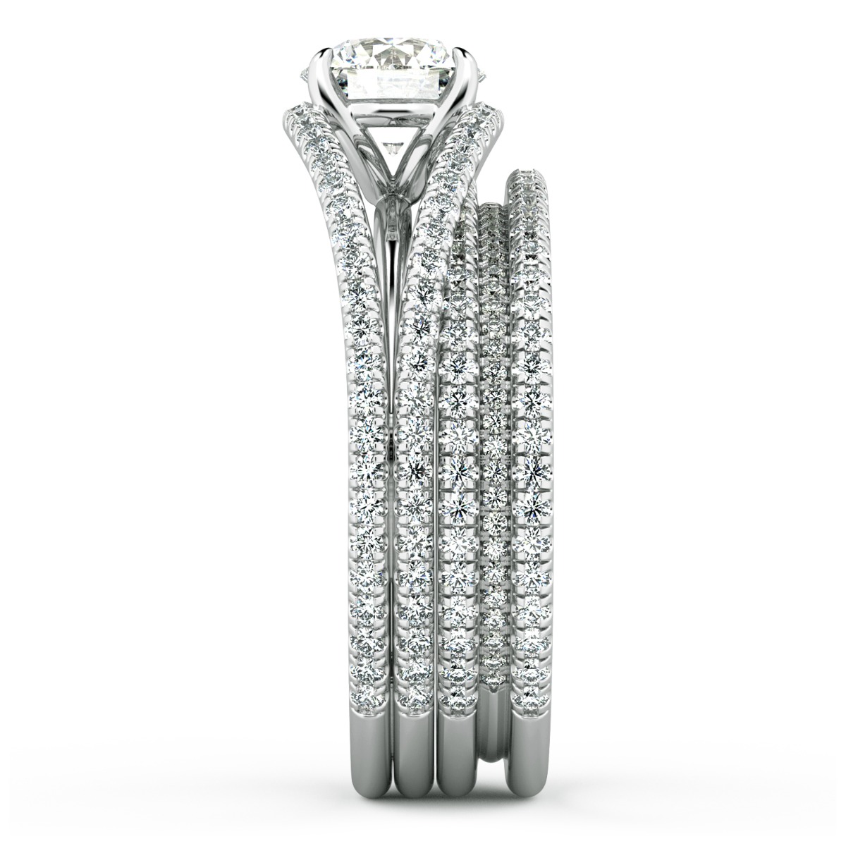 Per Lei Eagle Claw Prong Diamond Engagement Ring — image 8 of 9