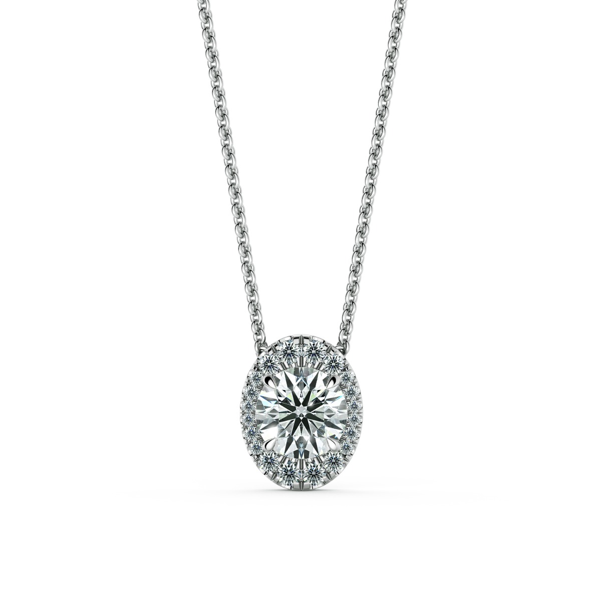 Per Lei Diamond Oval Pendant — image 1 of 1