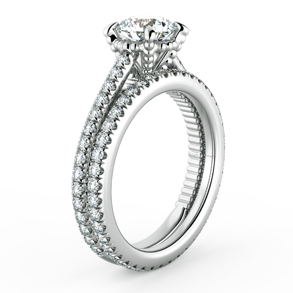 Perlina FDiamond Wedding Band — image 6 of 9
