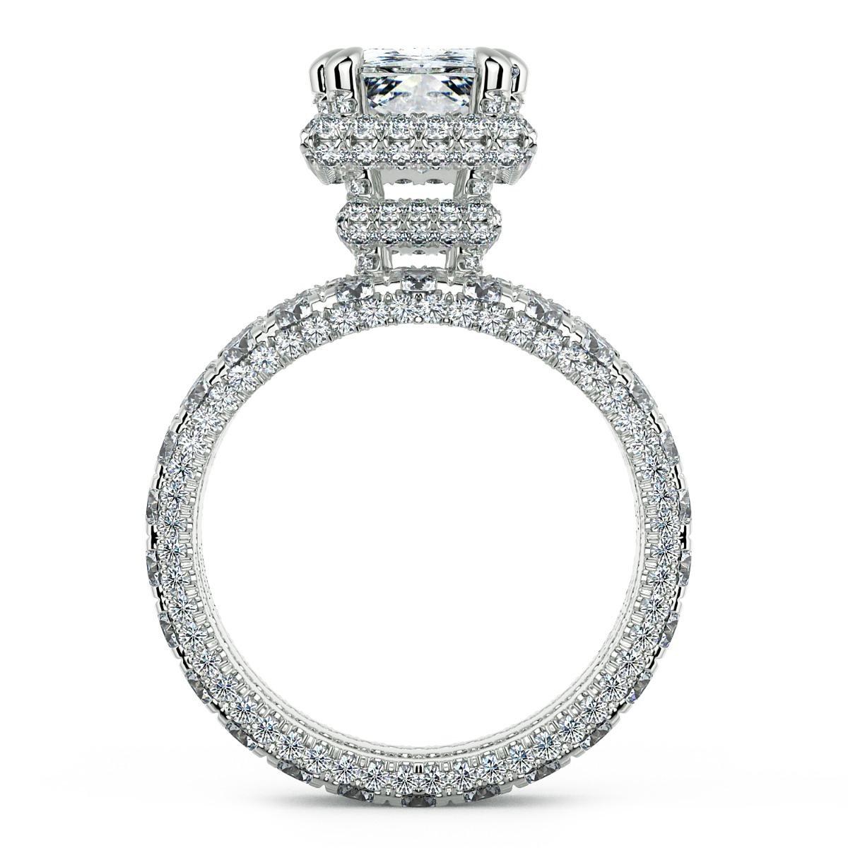Norme de Unique Diamond Wedding Band — image 7 of 8
