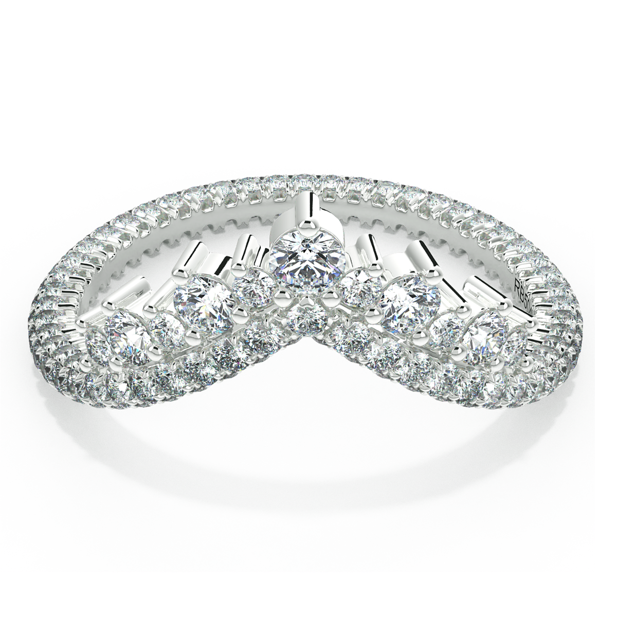 Norme de Unique Diamond Wedding Band — image 1 of 8