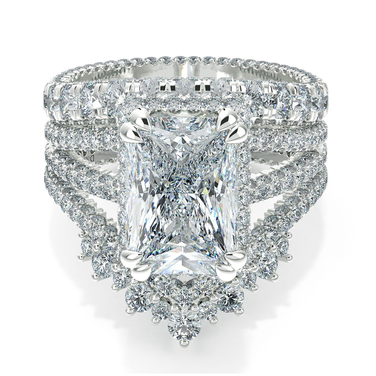 Norme de Unique Diamond Wedding Band — image 5 of 8