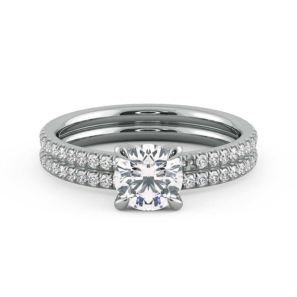 Norme De Ladies Engagement Ring Set — image 4 of 9