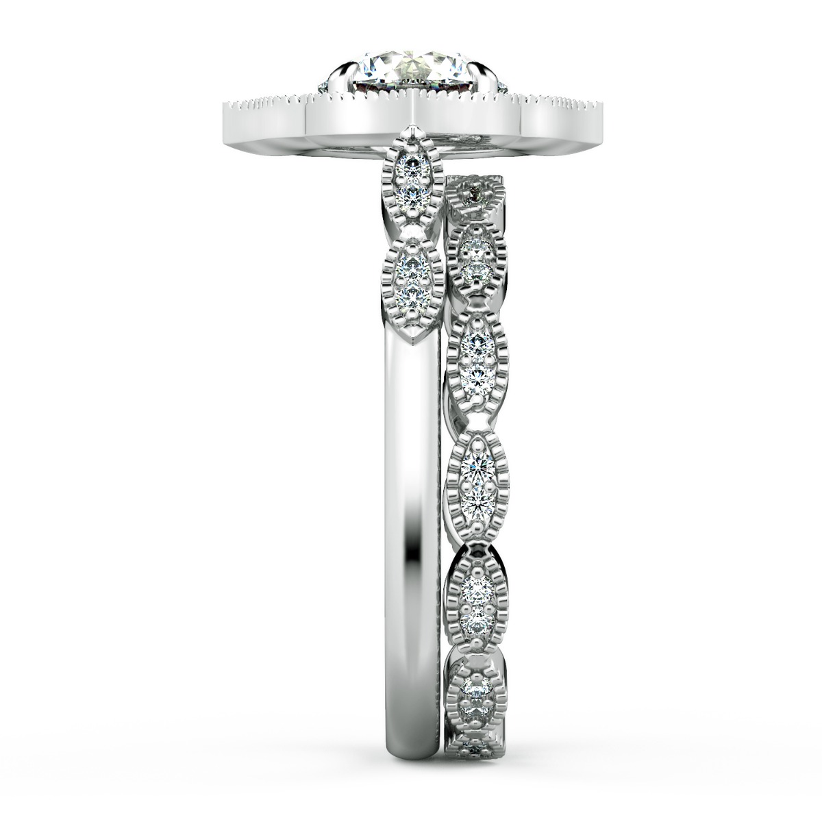 Norme De Ladies Engagement Ring Set — image 8 of 9
