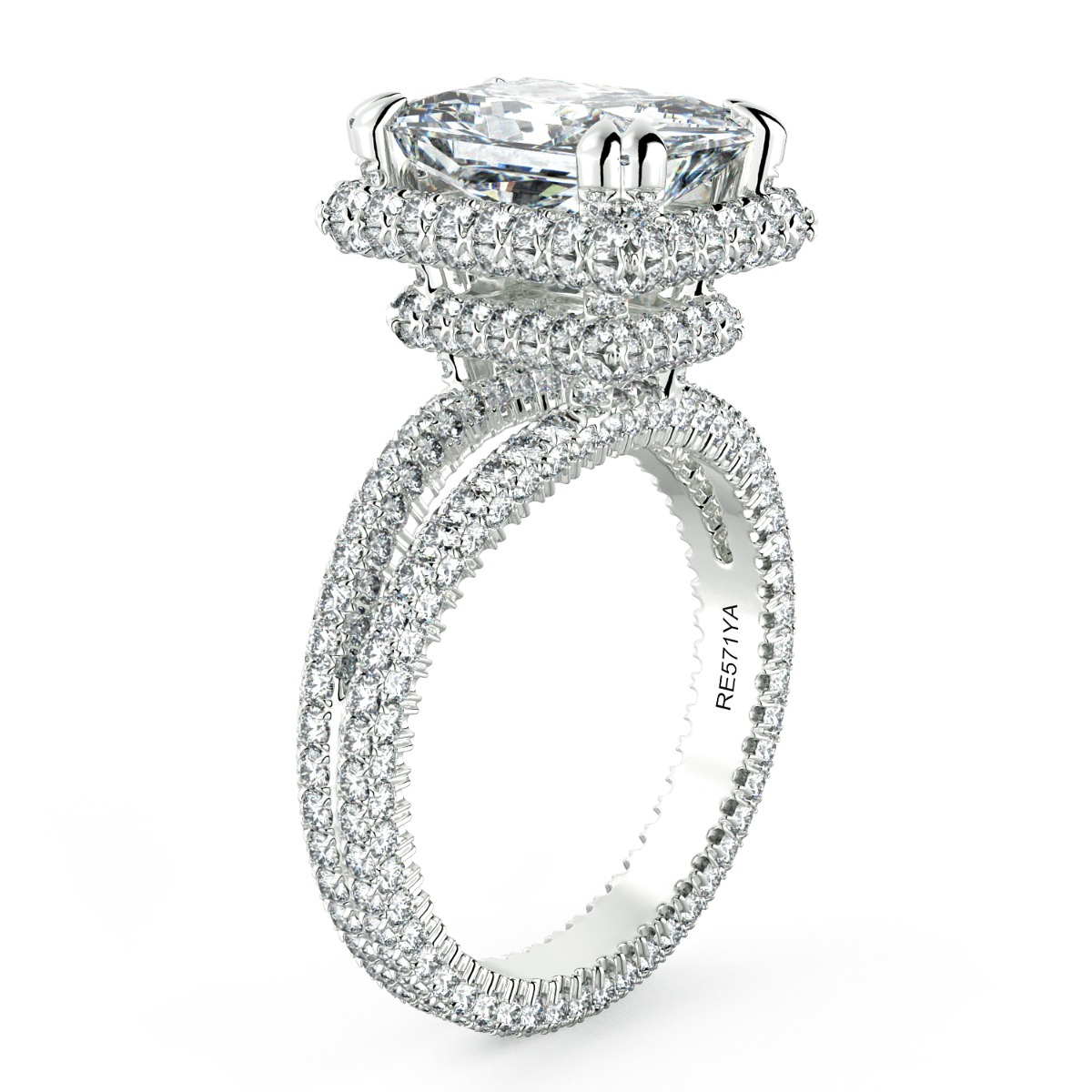 Norme de Radiant Diamond Engagement Ring — image 2 of 8