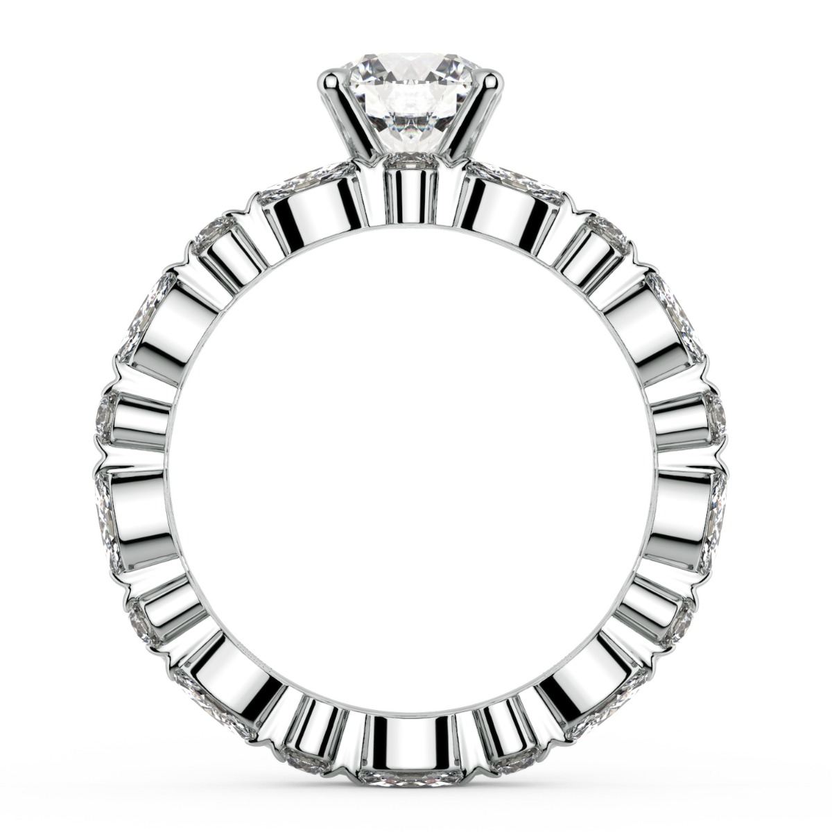 Norme de Versailles Diamond Engagement Ring — image 7 of 9