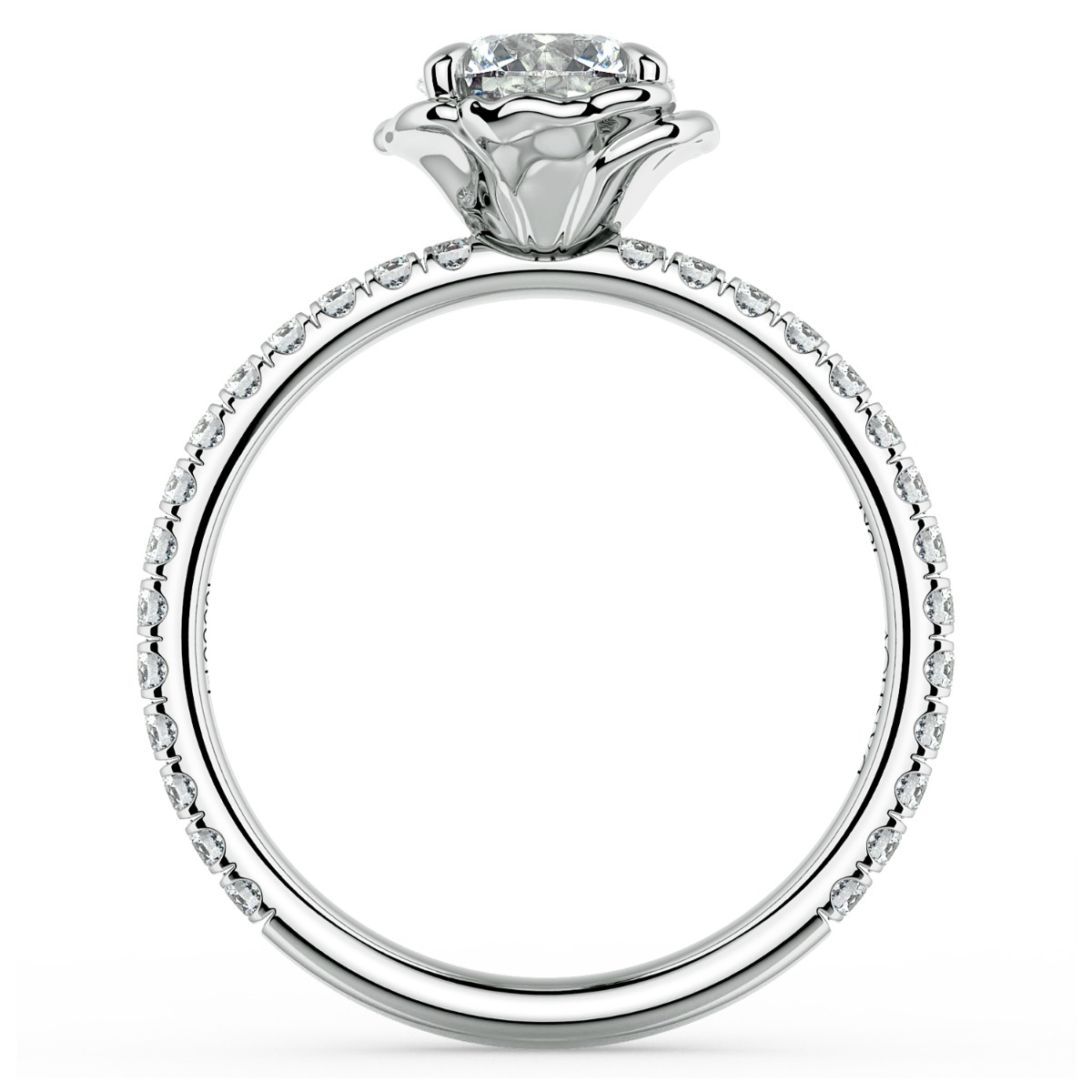 Norme De Halo Ladies Engagement Ring — image 3 of 9