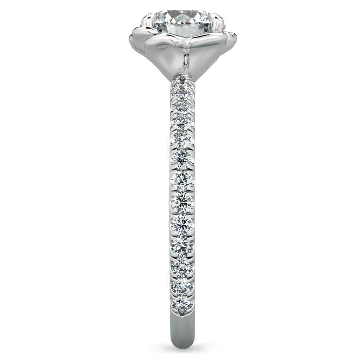 Norme De Halo Ladies Engagement Ring — image 4 of 9