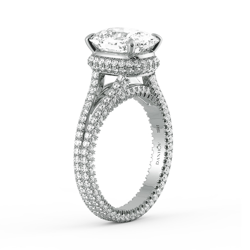 Norme De Split Shank Diamond Engagement Ring — image 2 of 9
