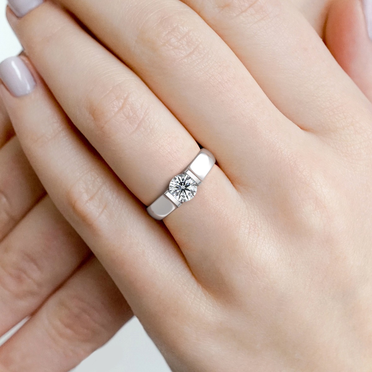 Norem de tension style engagement ring — image 5 of 5