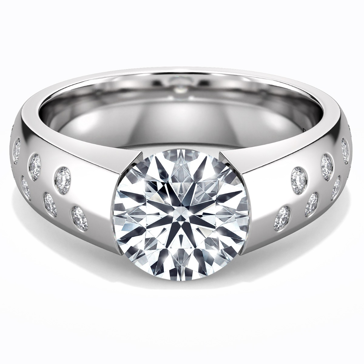 Norem de tension style engagement ring — image 1 of 5