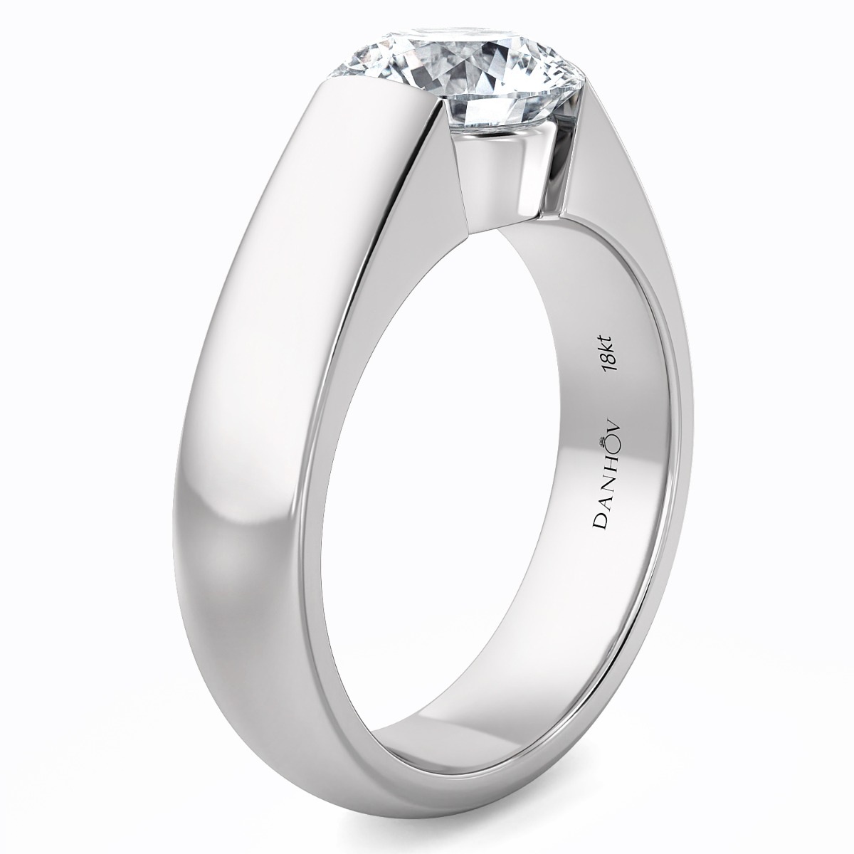 Norem de tension style engagement ring in 18K Yellow — image 1 of 5