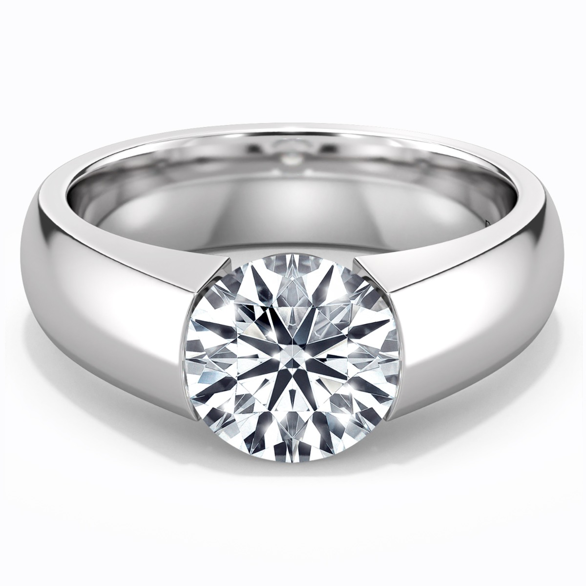 Norem de tension style engagement ring in 18K Yellow — image 5 of 5