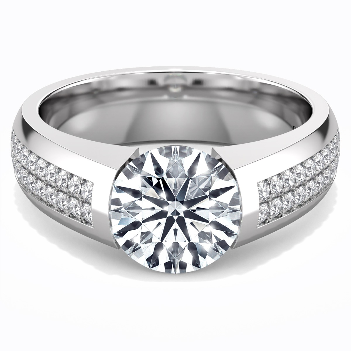 Norem de tension style engagement ring — image 1 of 5