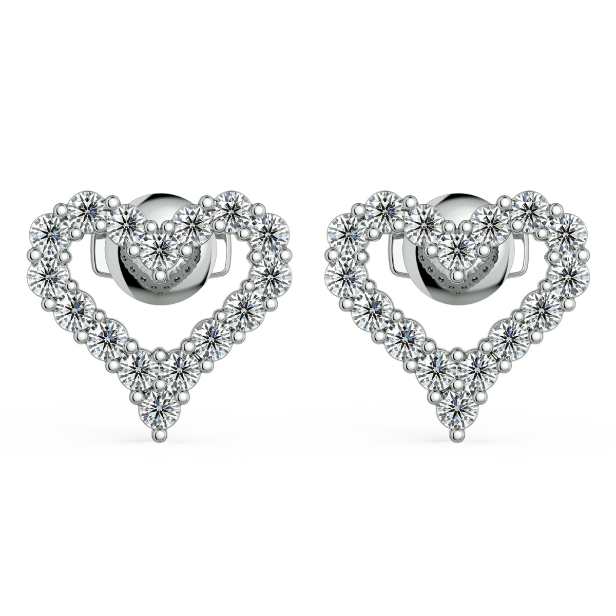 Norme de Heart Shape Diamond Earrings — image 1 of 5
