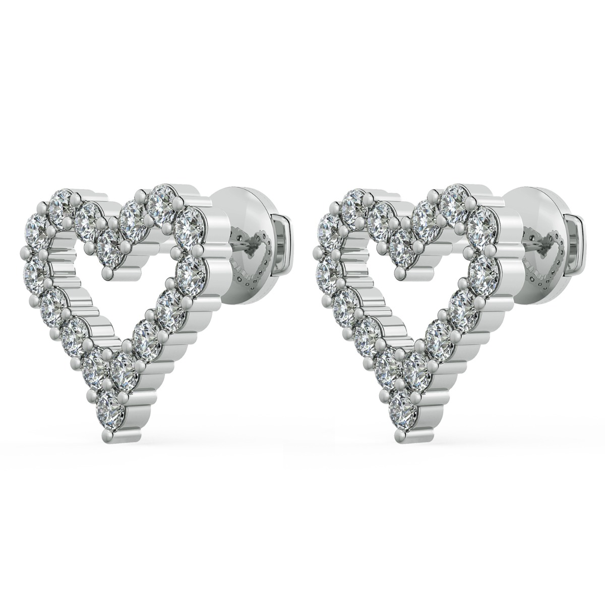 Norme de Heart Shape Diamond Earrings — image 2 of 5