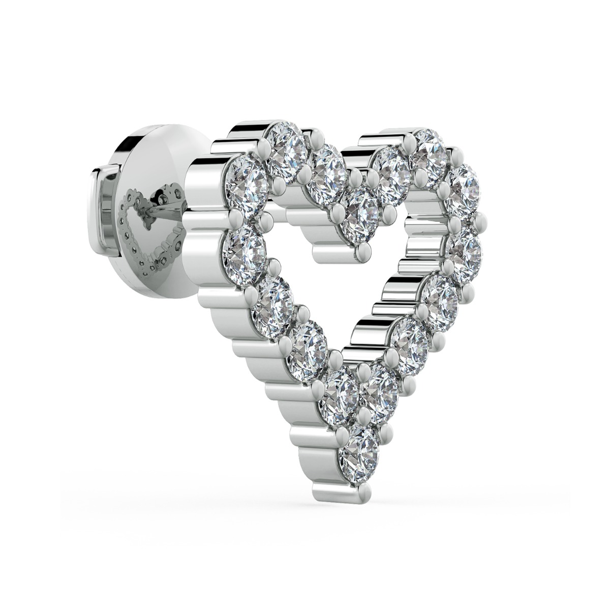 Norme de Heart Shape Diamond Earrings — image 3 of 5