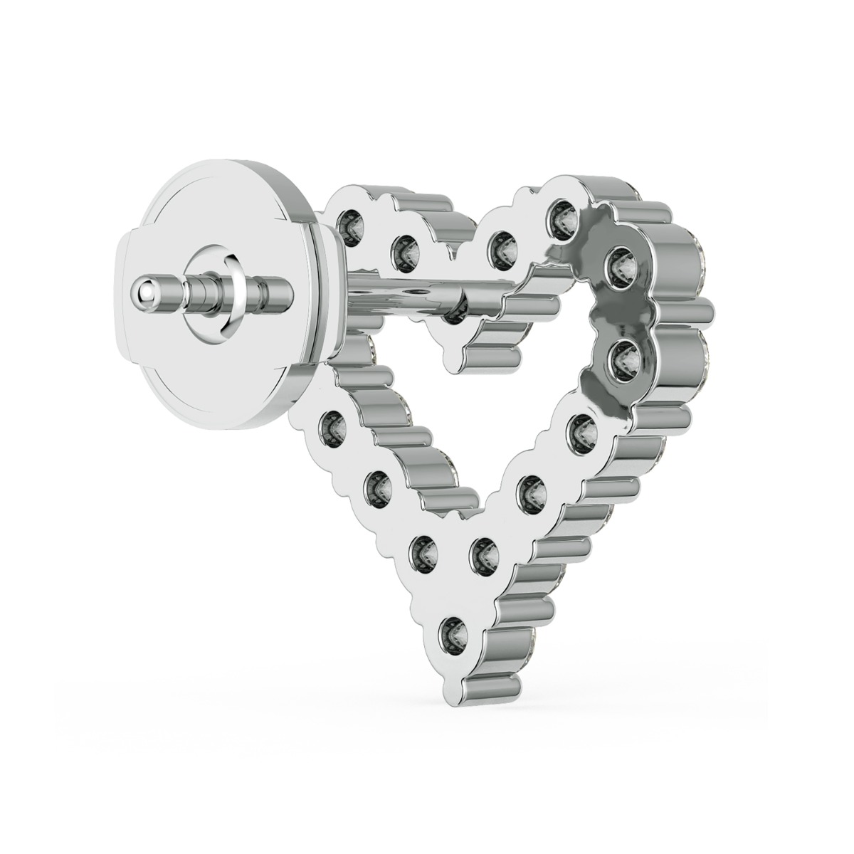 Norme de Heart Shape Diamond Earrings — image 4 of 5