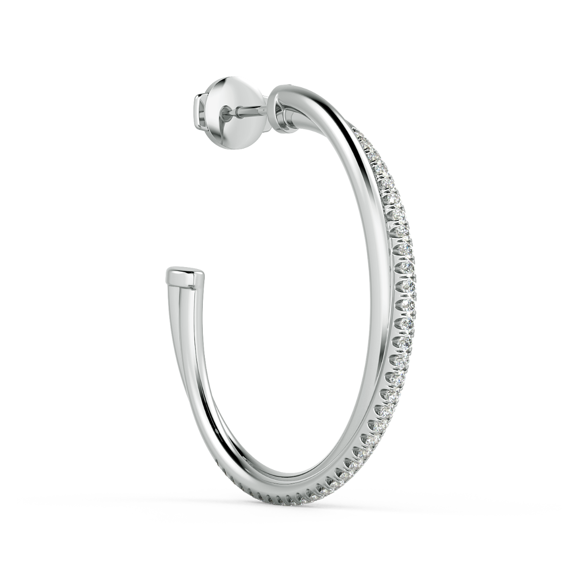 Norme de CrossOver Medium Hoop Diamond Earrings — image 3 of 5