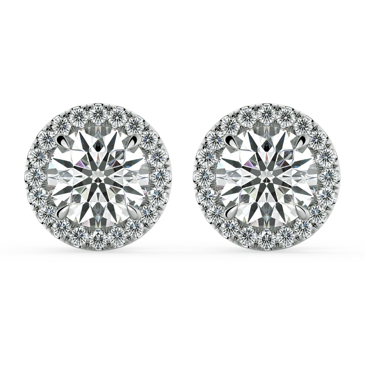 Norme de Halo Diamonds Earrings — image 1 of 5