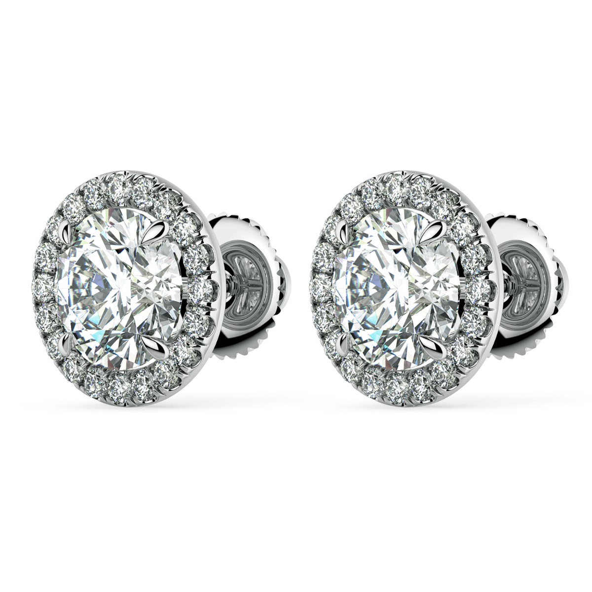 Norme de Halo Diamonds Earrings — image 2 of 5