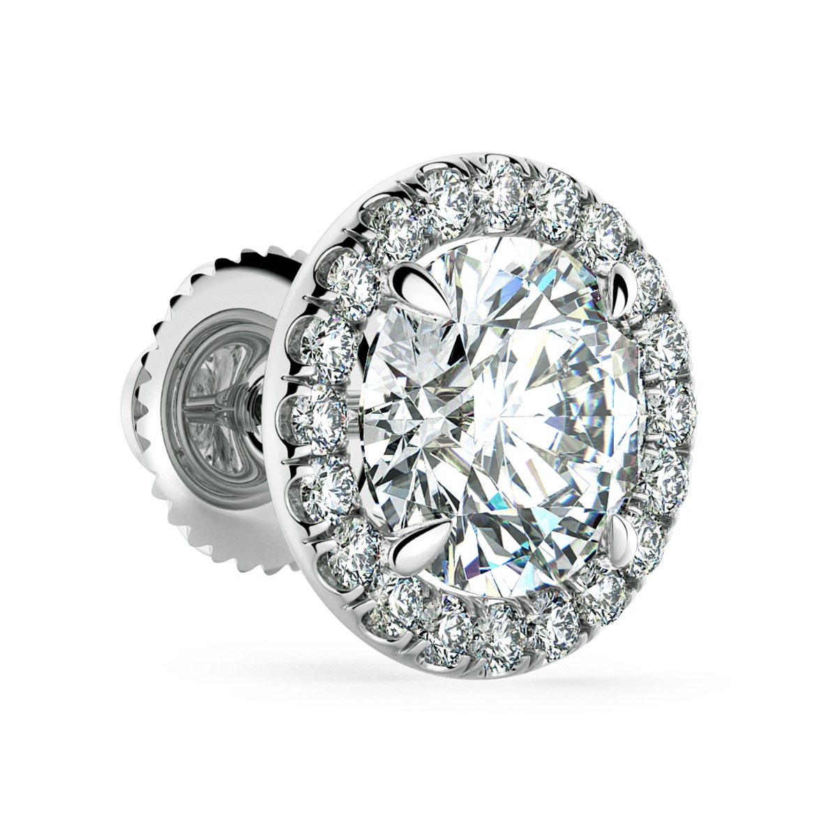Norme de Halo Diamonds Earrings — image 3 of 5