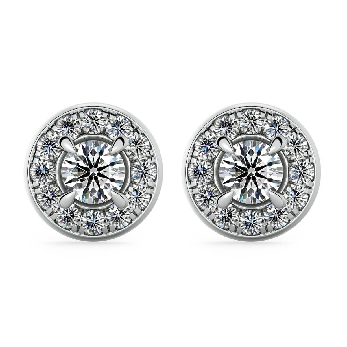 Norme de Halo Diamonds Earrings — image 1 of 5