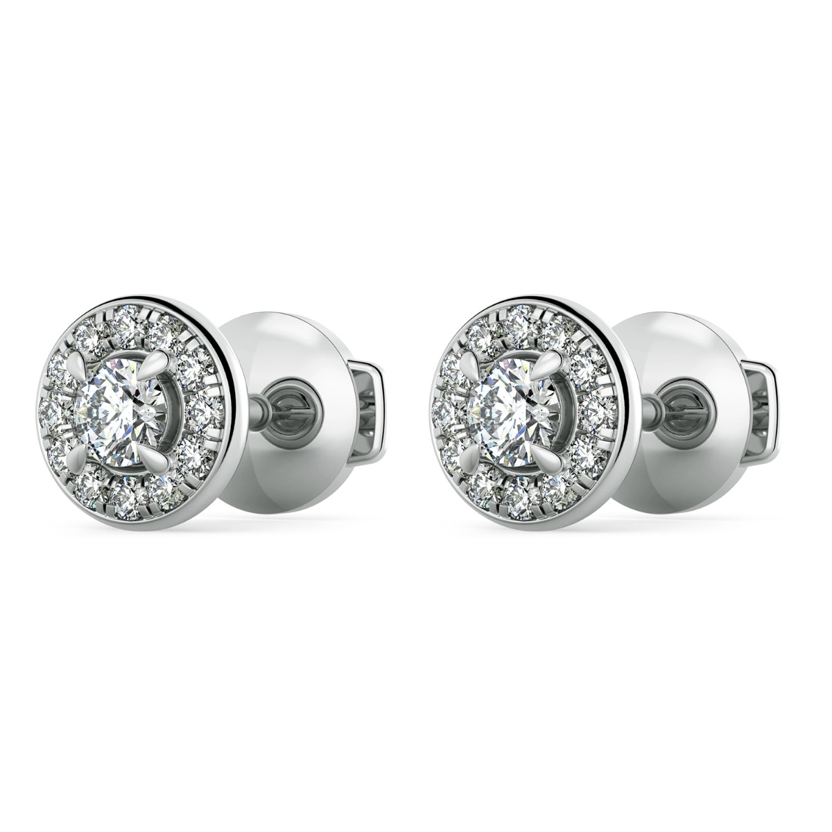 Norme de Halo Diamonds Earrings — image 2 of 5