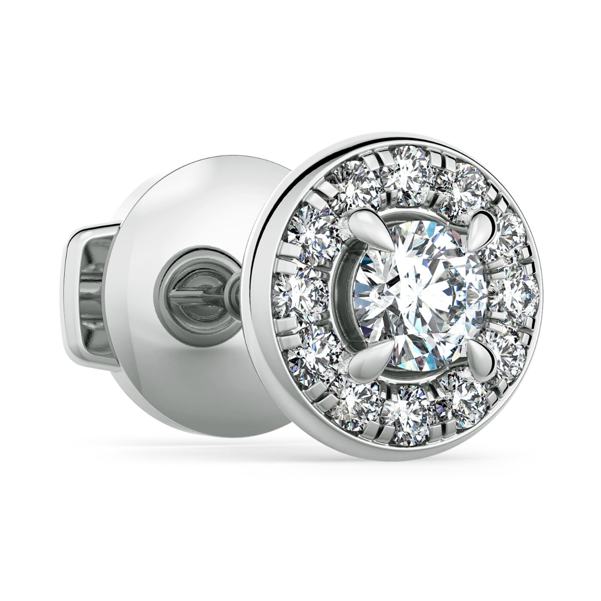 Norme de Halo Diamonds Earrings — image 3 of 5
